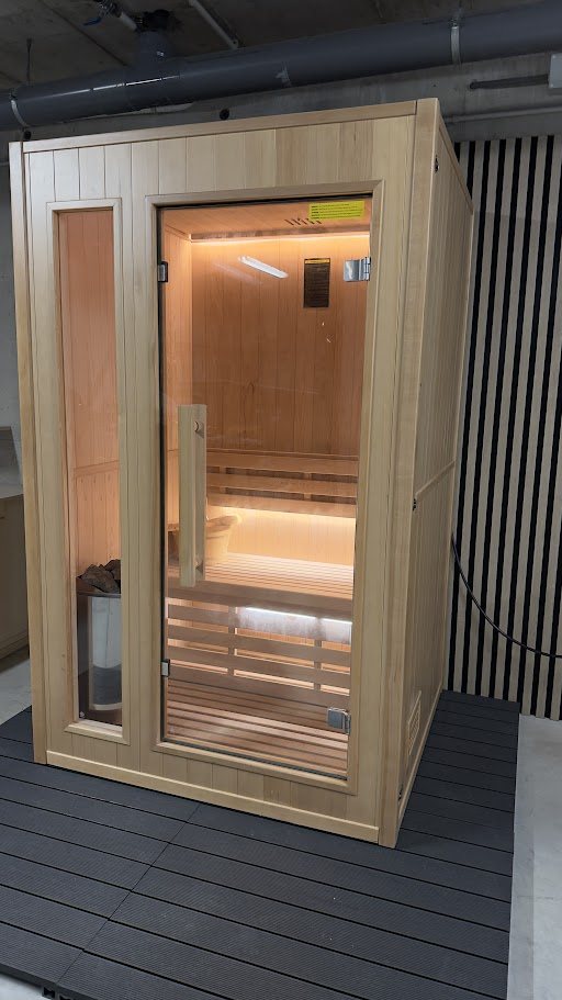 RekoSauna en la terraza de un cliente