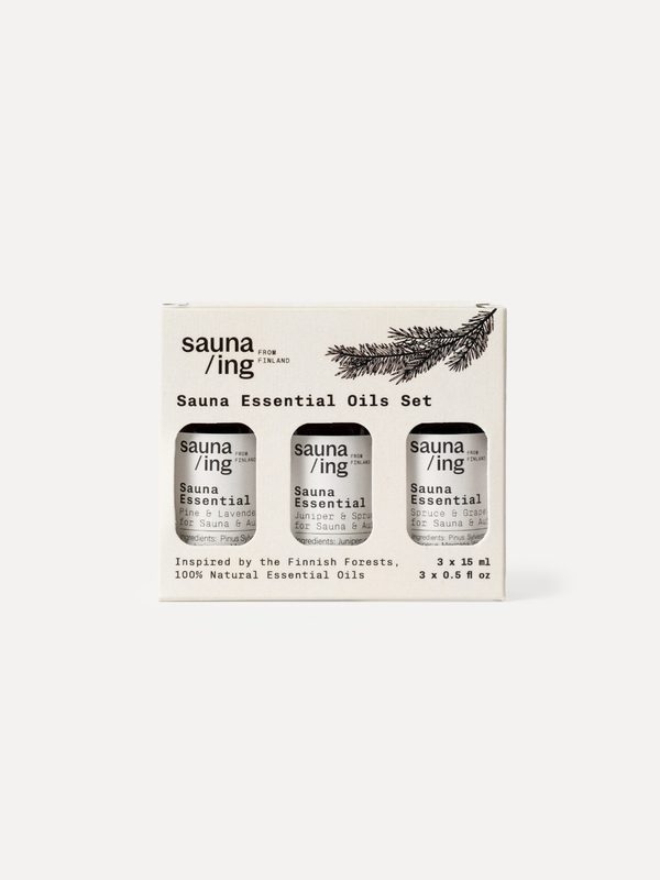 Set de 3 esencias puras sauna/ing